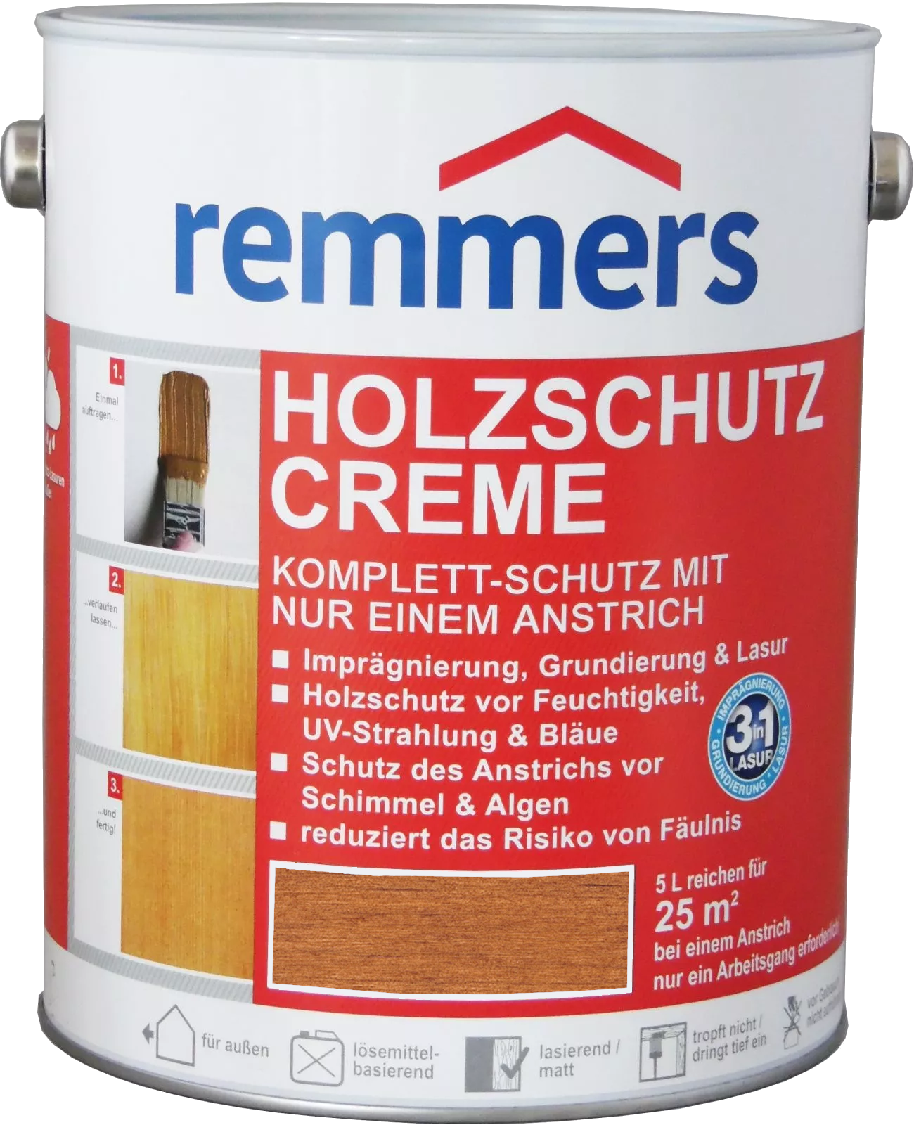 5L Remmers Holzschutz Creme Teak