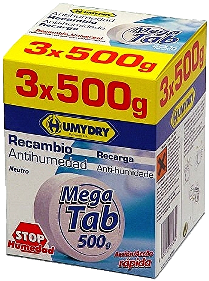 3er Pack Nachfülltabs Neutral HUMYDRY 3 x 500g