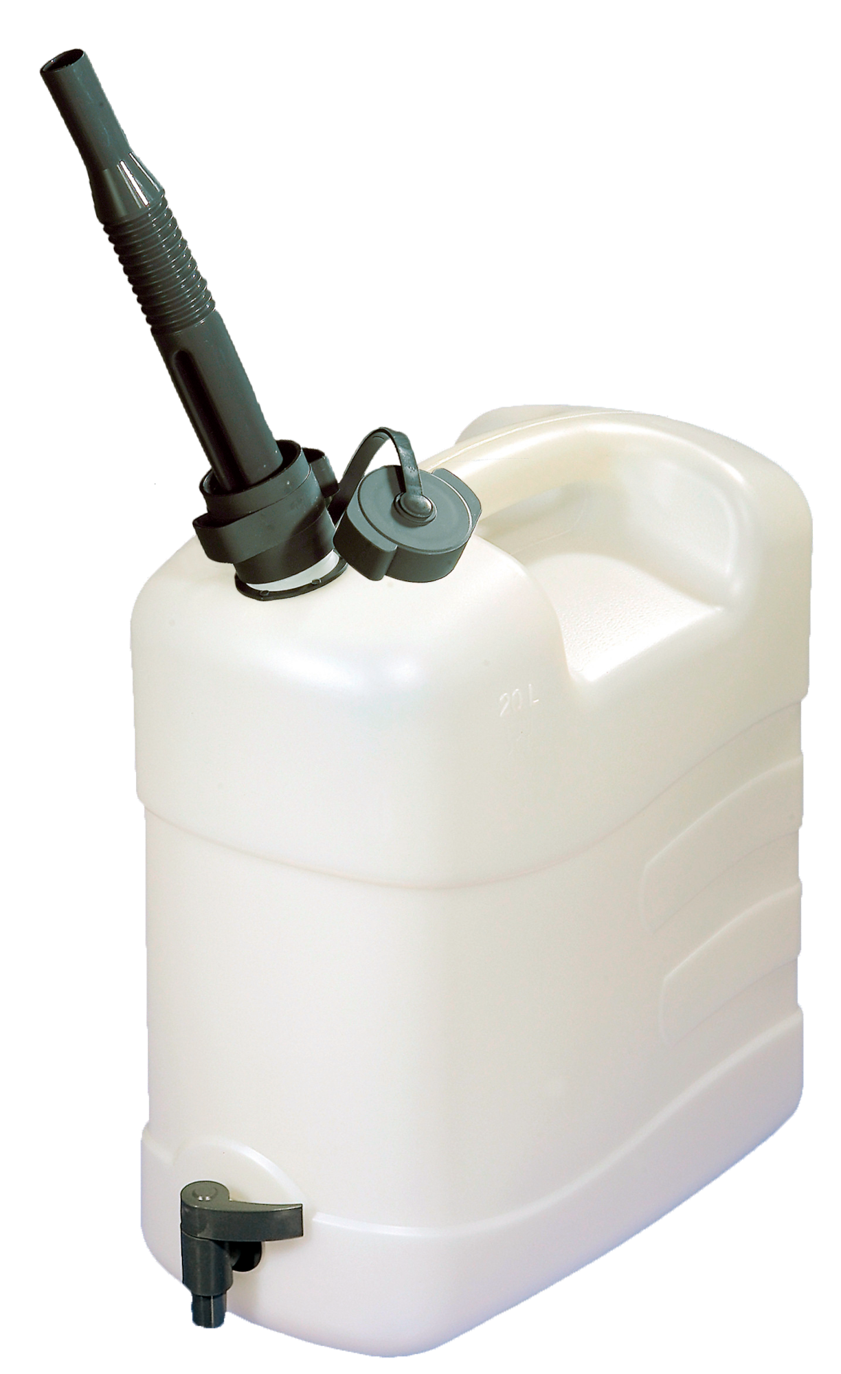 20L Combi Kanister mit Ablasshahn und Ausgießtülle