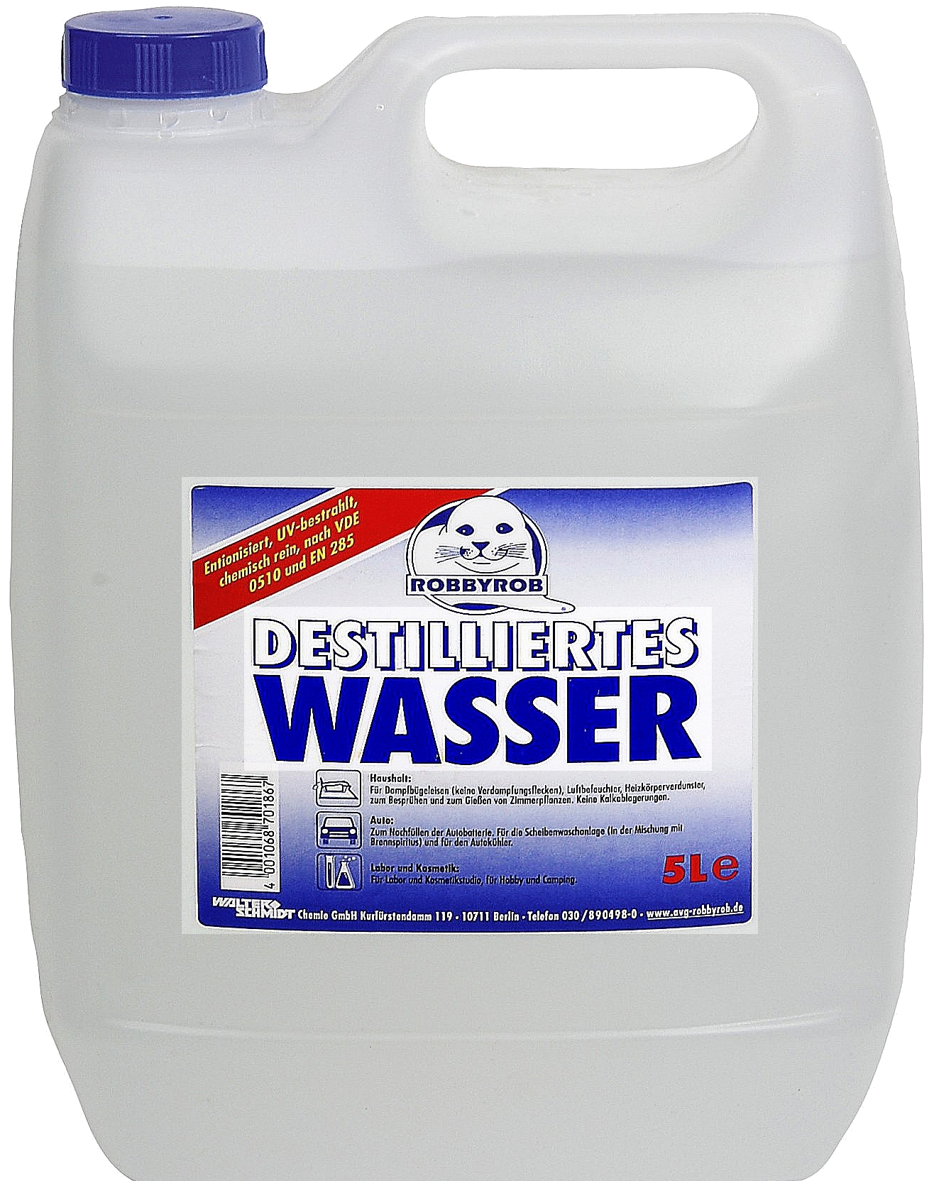 5L Destilliertes Wasser