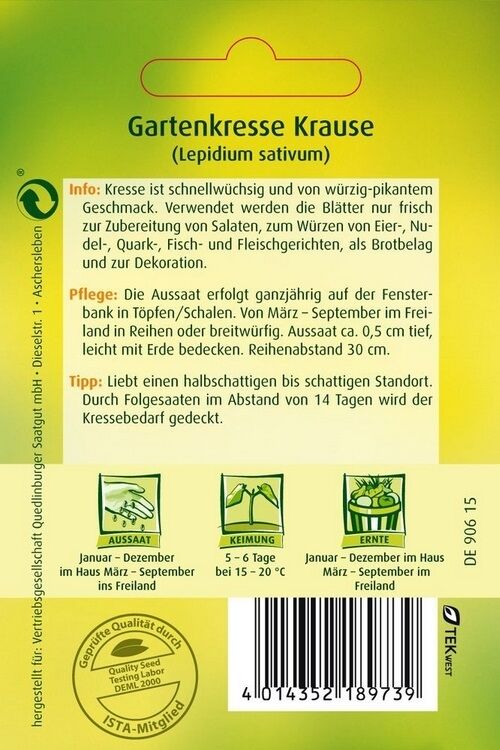 Gatrenkresse Krause