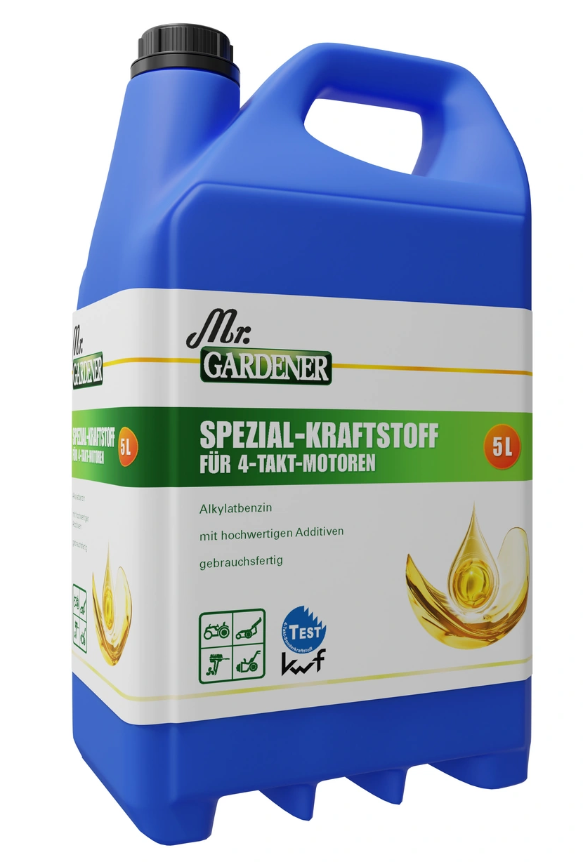 5L Mr.Gardener (BLAU) Alkylatbenzin ohne Ölbeimischung