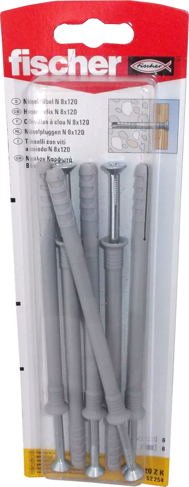 Nageldübel N 8 x 120 ZK SB-Karte