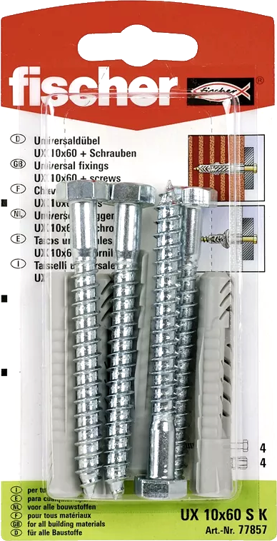 Fischer Universaldübel UX 10 x 60 SK