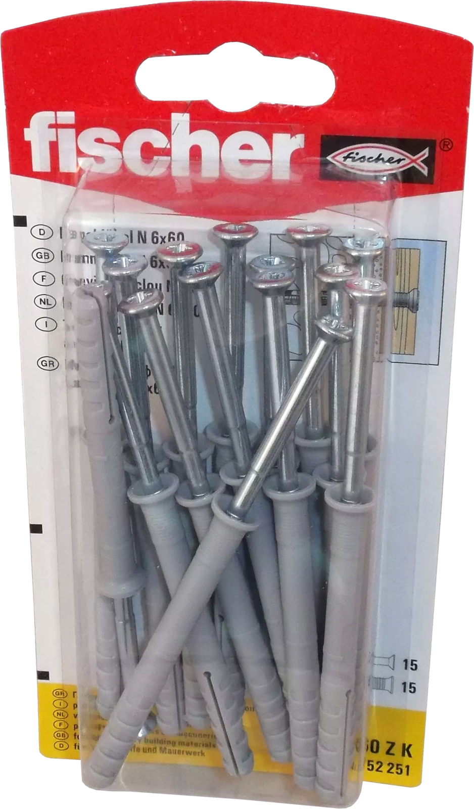 Fischer Nageldübel N 6x60 ZK
