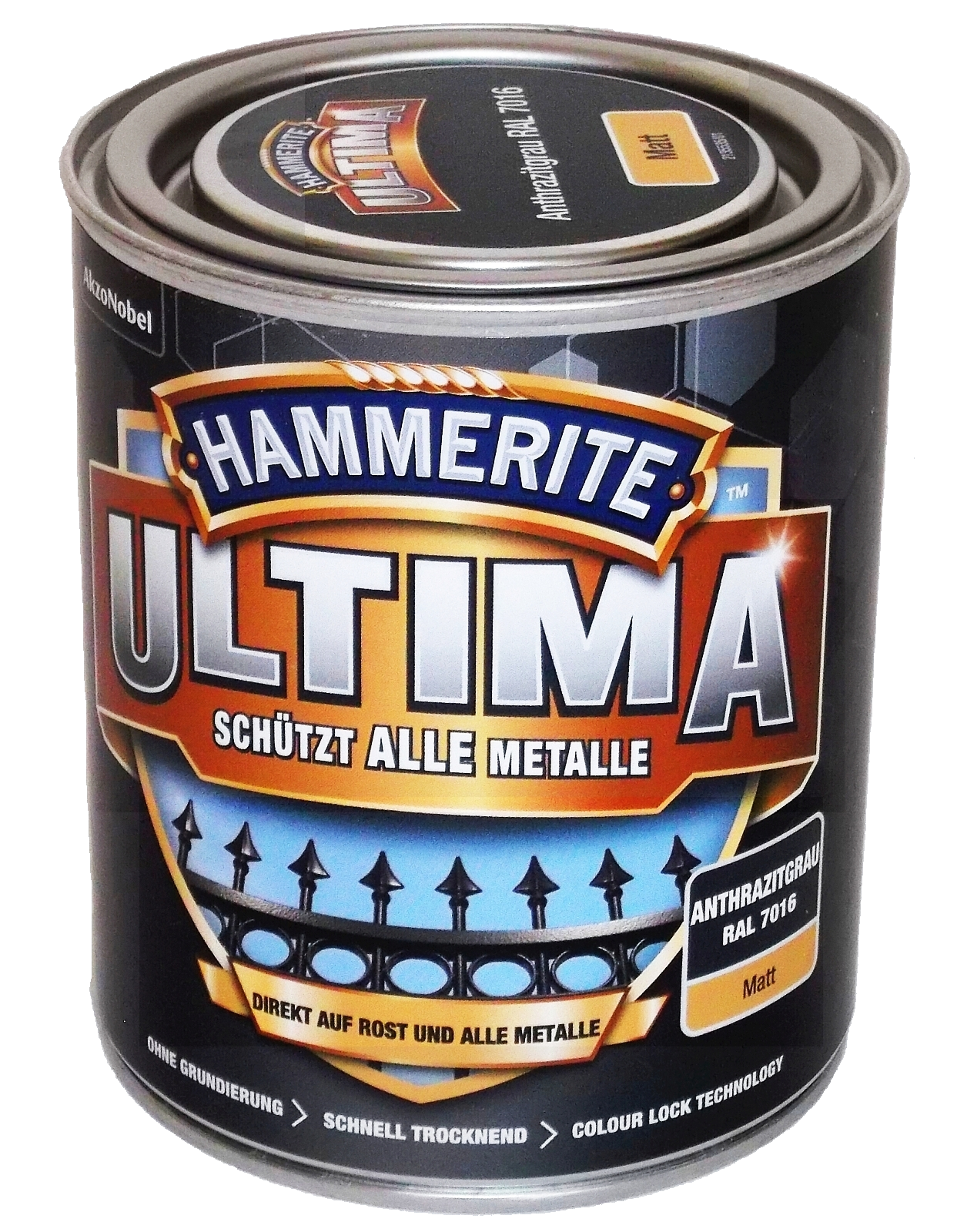 750ml Hammerite ULTIMA MSL matt Anthrazitgrau