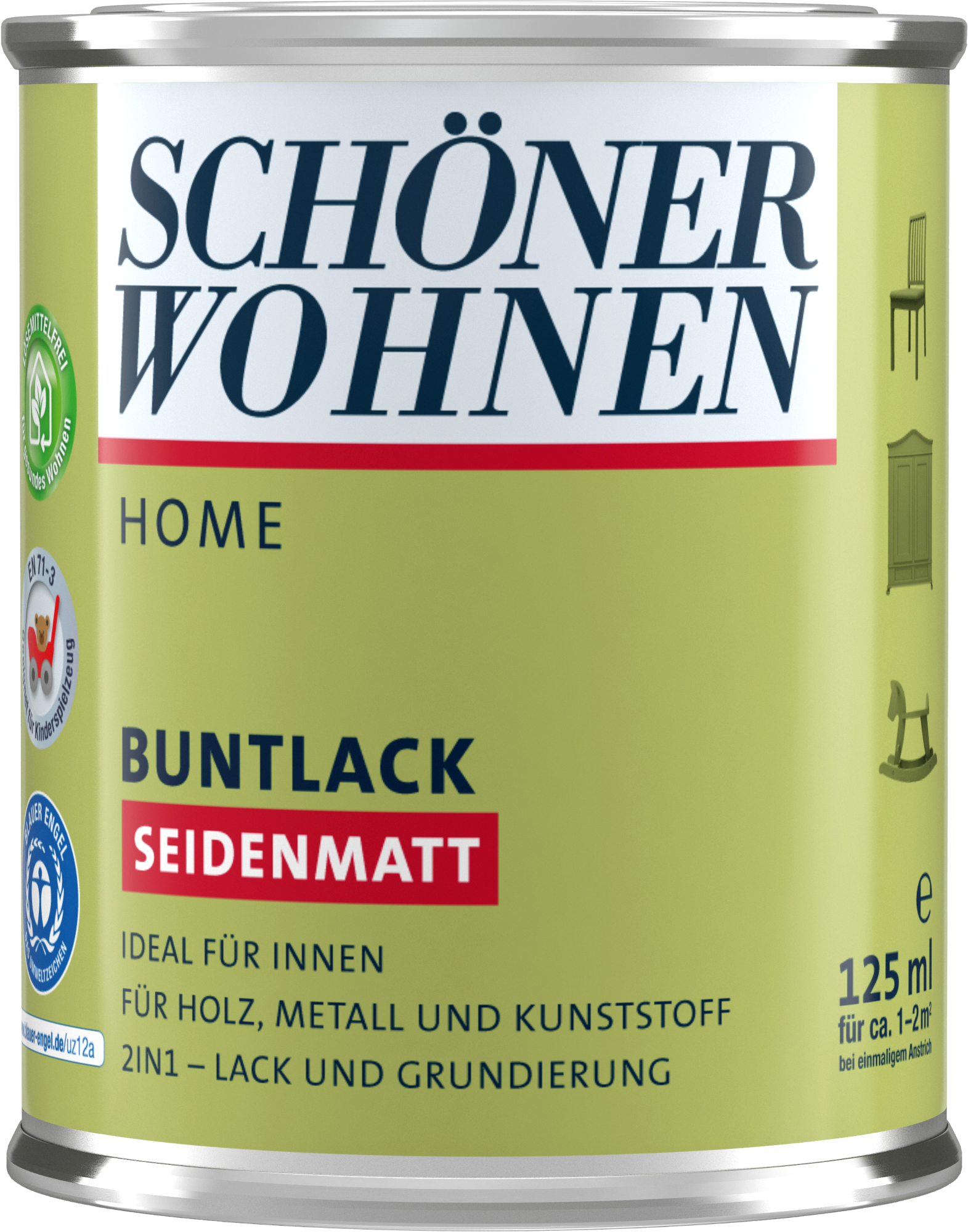 125ml Schöner Wohnen Home Buntlack seidenmatt, 3548 Korallenrosa