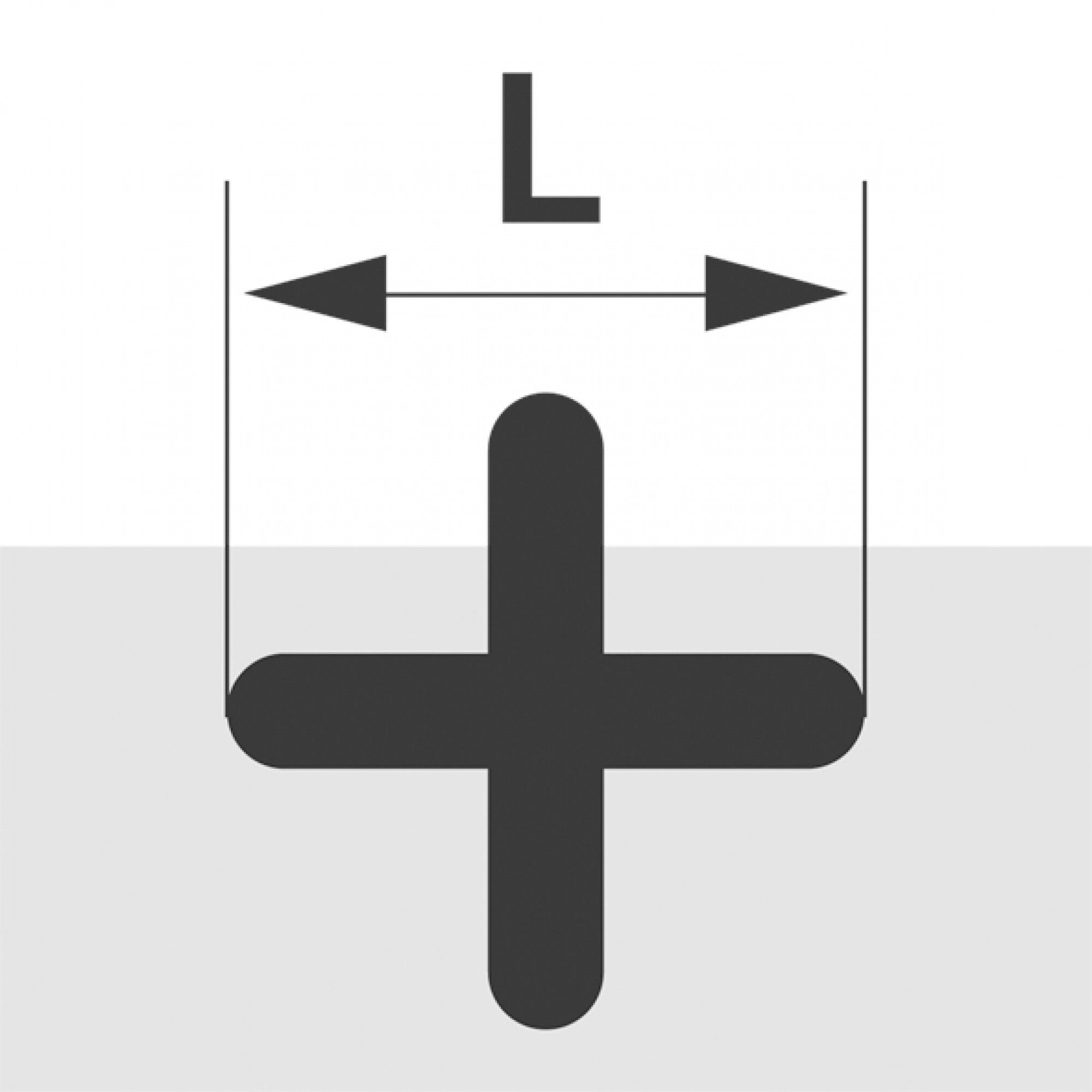 Fliesenkreuze 2,5mm, 500 St., Kunststoff