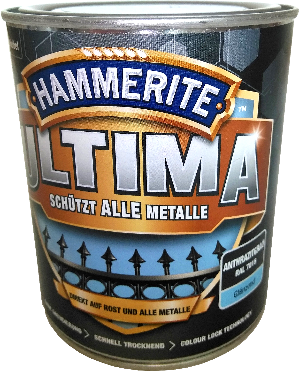 750ml Hammerite ULTIMA MSL glz. Anthrazitgrau