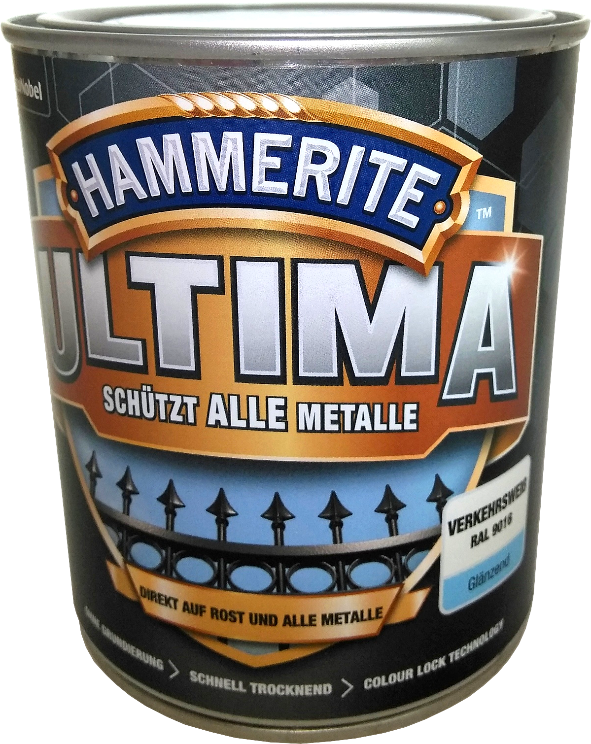 750ml Hammerite ULTIMA MSL glz. Verkehrsweiß