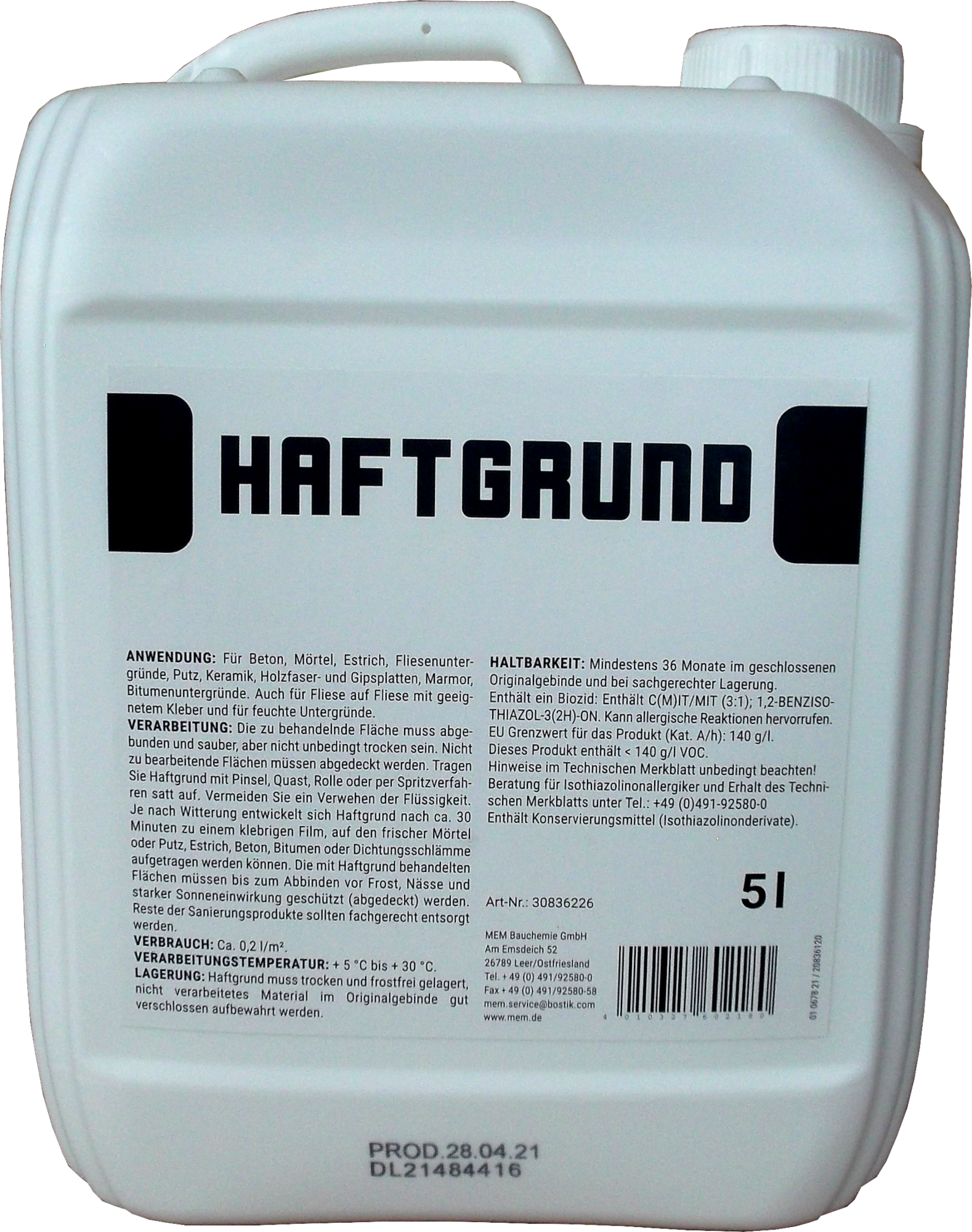 _5L Haftgrund Haftvermittler Grundierung