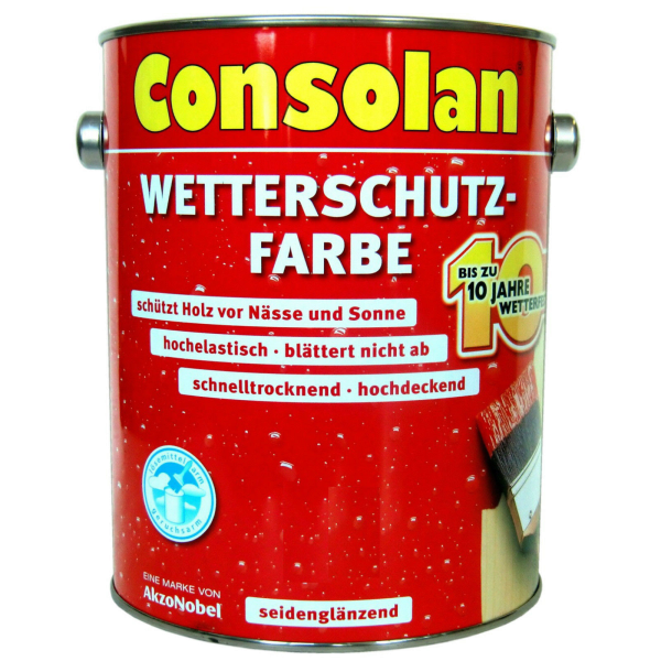 2,5 Liter Consolan Wetterschutzfarbe schwedenrot