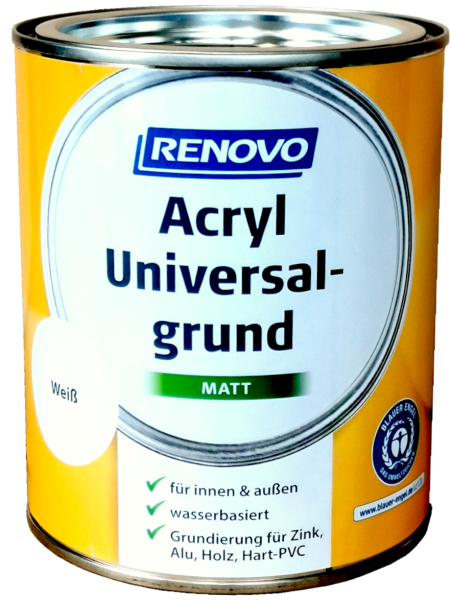 750ml Renovo Acryl Universalgrund matt weiss