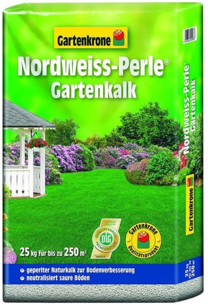 25kg Gartenkrone Nord-Weiss Perle Gartenkalk