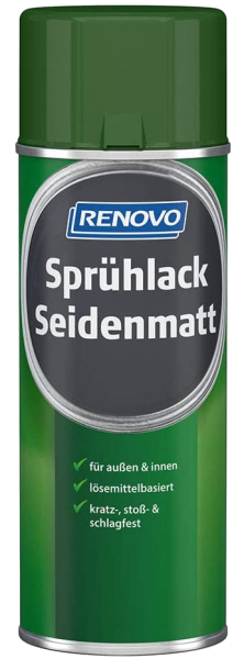 400ml Renovo Sprühlack Seidenmatt Laubgrün RAL6002
