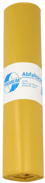 120 Liter Typ60 gelb Abfallsäcke Premium® 700x1100mm (25/Rolle)