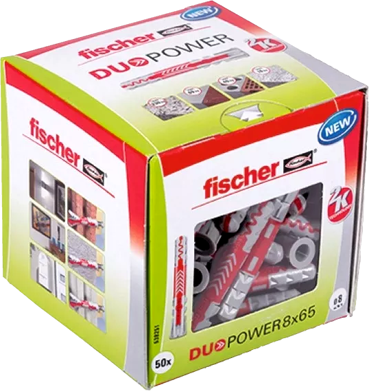 50 Stück Fischer Duopower 8x65 DIY